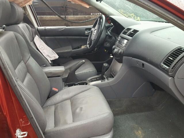 1HGCM56834A049089 - 2004 HONDA ACCORD EX RED photo 5