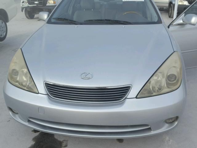 JTHBA30G455112720 - 2005 LEXUS ES 330 SILVER photo 7