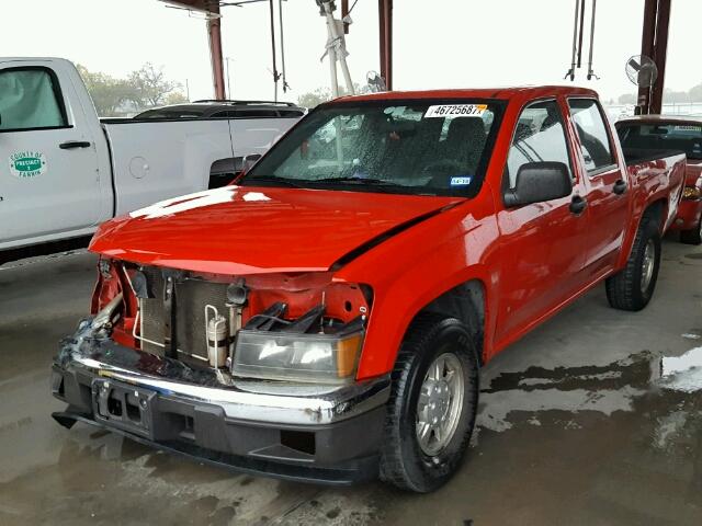 1GCCS13E278114856 - 2007 CHEVROLET COLORADO RED photo 2