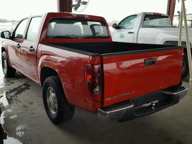 1GCCS13E278114856 - 2007 CHEVROLET COLORADO RED photo 3