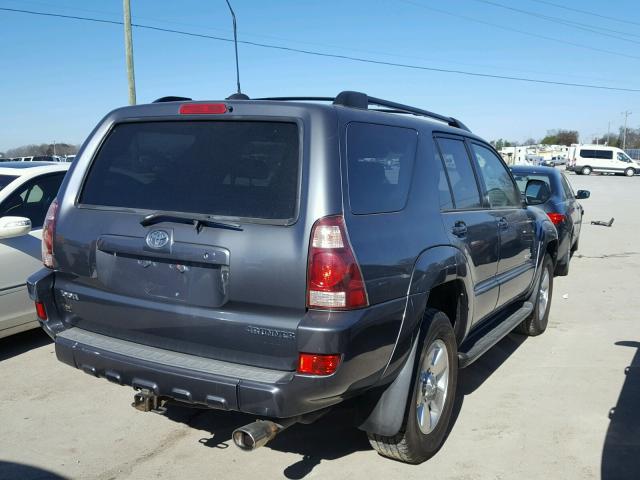 JTEBU14R850062583 - 2005 TOYOTA 4RUNNER SR BLUE photo 4