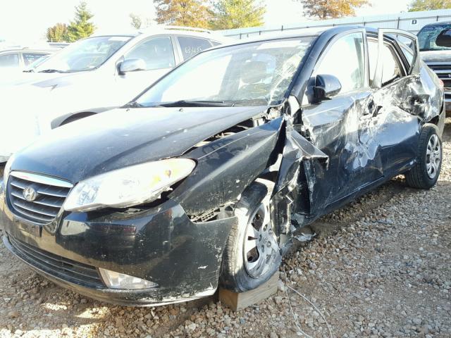 KMHDU46D79U806149 - 2009 HYUNDAI ELANTRA GL BLACK photo 10