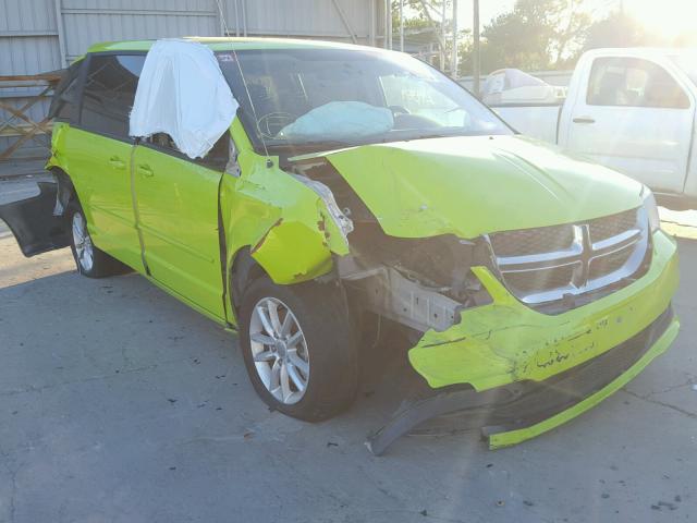 2C4RDGCG5DR687789 - 2013 DODGE GRAND CARA GREEN photo 1