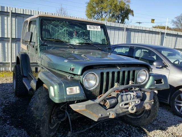 1J4FA59SX1P301533 - 2001 JEEP WRANGLER / GREEN photo 1