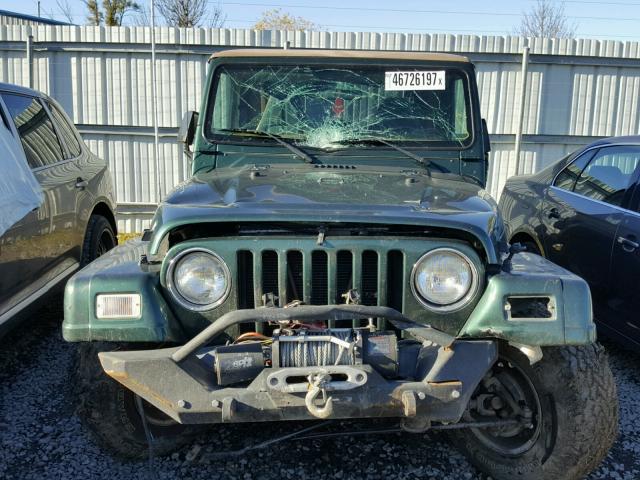 1J4FA59SX1P301533 - 2001 JEEP WRANGLER / GREEN photo 9