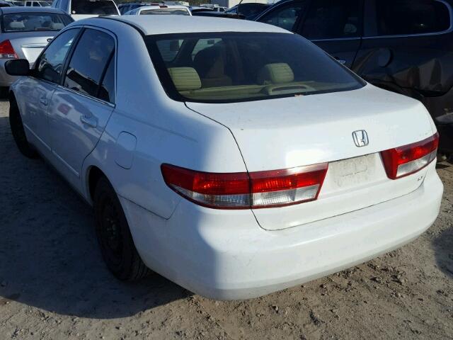 3HGCM56314G704257 - 2004 HONDA ACCORD LX WHITE photo 3