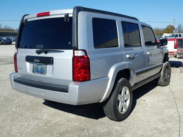 1J8HG48K87C570275 - 2007 JEEP COMMANDER SILVER photo 4