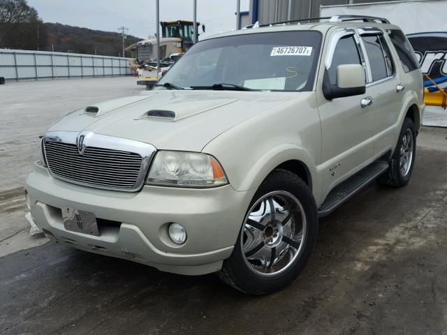 5LMEU68H13ZJ25802 - 2003 LINCOLN AVIATOR BEIGE photo 2