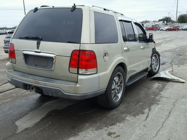 5LMEU68H13ZJ25802 - 2003 LINCOLN AVIATOR BEIGE photo 4