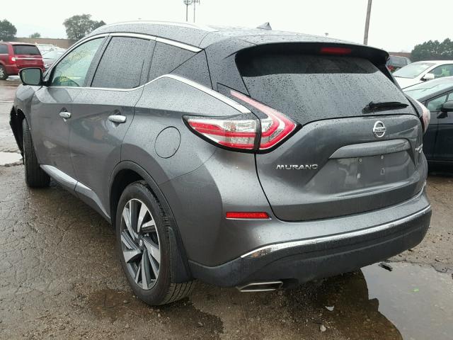 5N1AZ2MH7FN249313 - 2015 NISSAN MURANO S GRAY photo 3