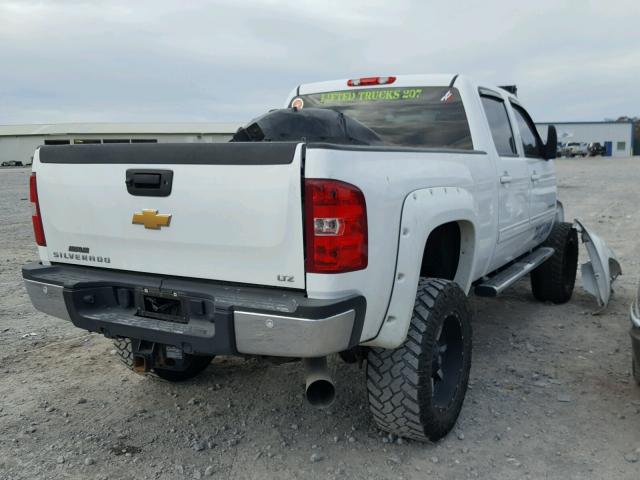 1GC1KYE88DF107988 - 2013 CHEVROLET SILVERADO WHITE photo 4