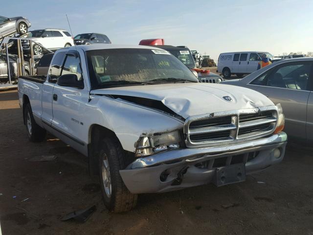 1B7GL22N51S223148 - 2001 DODGE DAKOTA WHITE photo 1