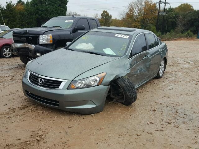 1HGCP26838A098885 - 2008 HONDA ACCORD EXL GREEN photo 2