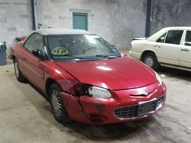 1C3EL45U91N729185 - 2001 CHRYSLER SEBRING LX RED photo 1