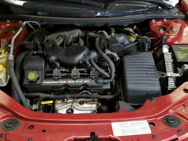 1C3EL45U91N729185 - 2001 CHRYSLER SEBRING LX RED photo 7