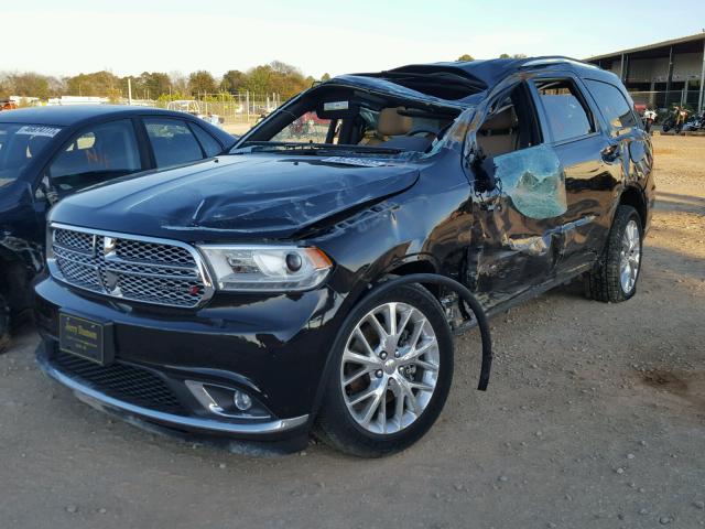 1C4RDJEG8FC760546 - 2015 DODGE DURANGO CI BLACK photo 2