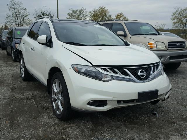 JN8AZ1MW4CW217099 - 2012 NISSAN MURANO S WHITE photo 1