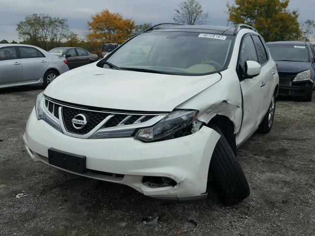 JN8AZ1MW4CW217099 - 2012 NISSAN MURANO S WHITE photo 2