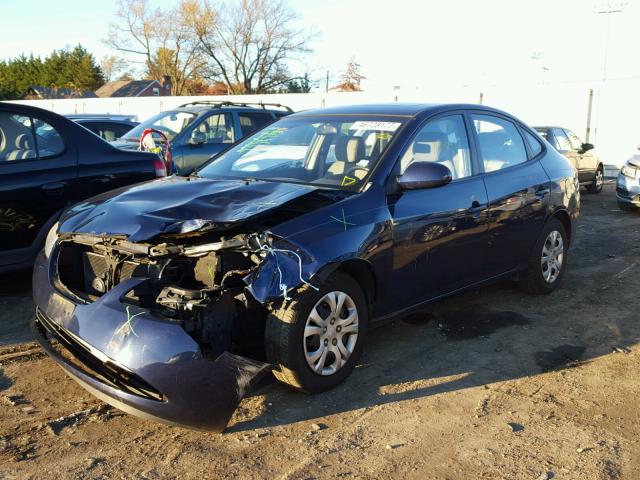 KMHDU4AD2AU859935 - 2010 HYUNDAI ELANTRA BL BLUE photo 2