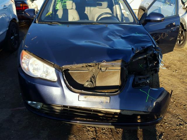 KMHDU4AD2AU859935 - 2010 HYUNDAI ELANTRA BL BLUE photo 7