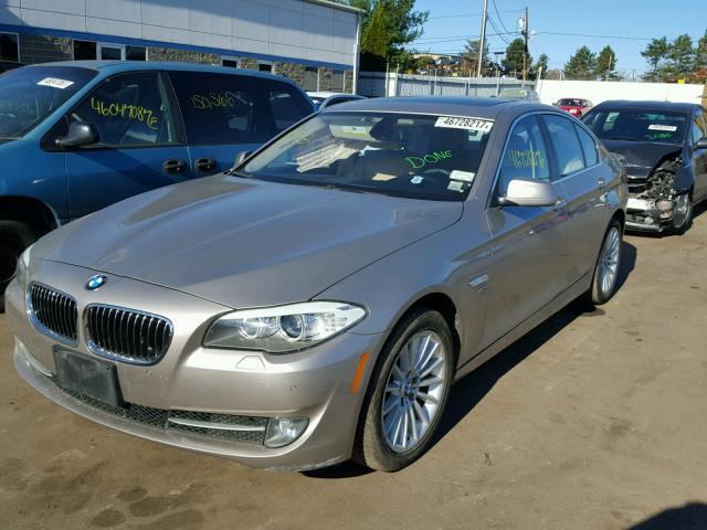 WBAFU7C52CDU58535 - 2012 BMW 535 XI ოქროსფერი ფოტო 2