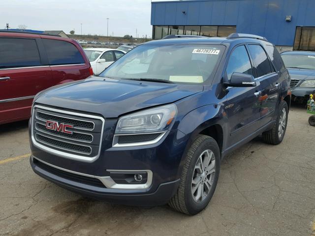 1GKKRSKD7FJ131220 - 2015 GMC ACADIA SLT BLUE photo 2