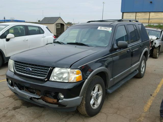 1FMZU73K42ZC76516 - 2002 FORD EXPLORER BLACK photo 2