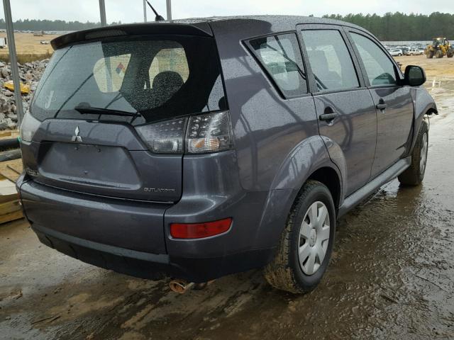 JA4LS21W29Z013454 - 2009 MITSUBISHI OUTLANDER GRAY photo 4