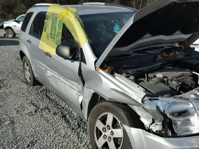 2CNDL13F496223544 - 2009 CHEVROLET EQUINOX LS SILVER photo 1