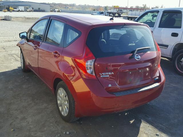 3N1CE2CP5FL399635 - 2015 NISSAN VERSA NOTE RED photo 3