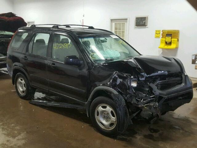 JHLRD785X4C056359 - 2004 HONDA CR-V LX BLACK photo 1