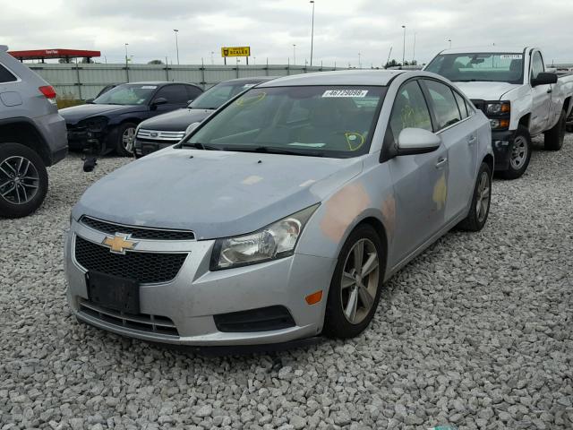 1G1PG5SC4C7247394 - 2012 CHEVROLET CRUZE LT SILVER photo 2