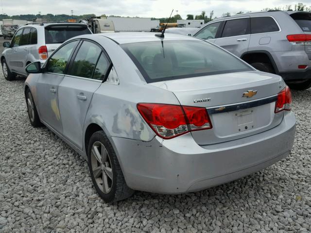 1G1PG5SC4C7247394 - 2012 CHEVROLET CRUZE LT SILVER photo 3