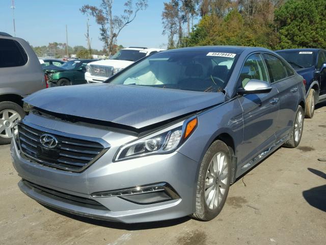 5NPE34AFXFH133934 - 2015 HYUNDAI SONATA SPO SILVER photo 2