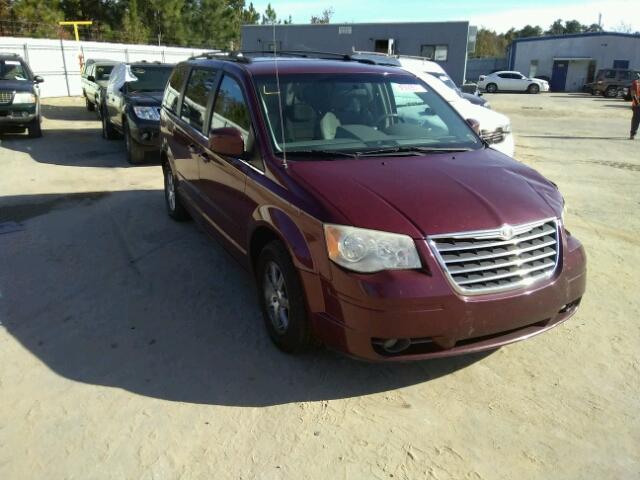 2A8HR54P18R657302 - 2008 CHRYSLER TOWN & COU BURGUNDY photo 1