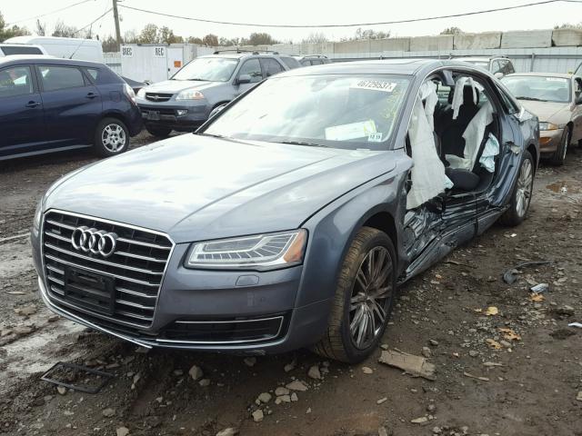 WAU3MAFD1FN025175 - 2015 AUDI A8 L TDI GRAY photo 2