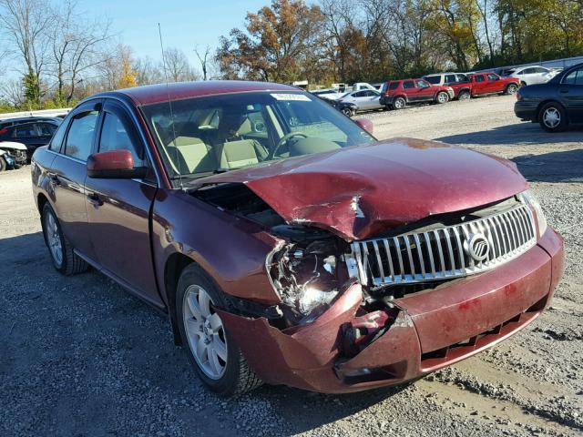 1MEFM40107G604677 - 2007 MERCURY MONTEGO LU MAROON photo 1