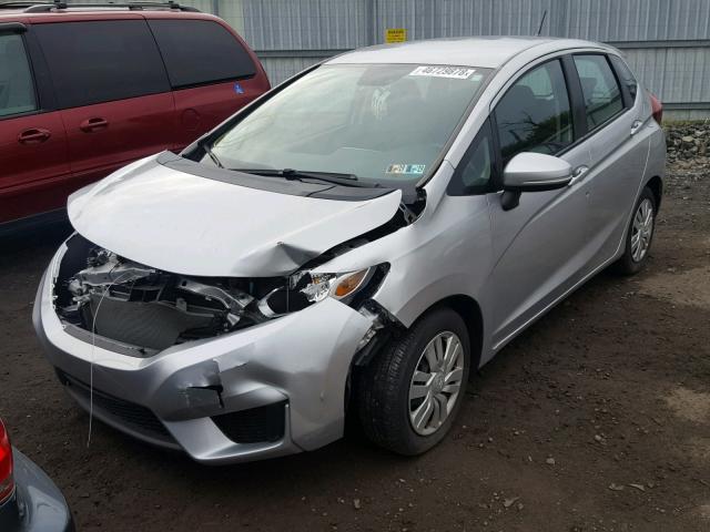 3HGGK5H50FM757204 - 2015 HONDA FIT LX GRAY photo 2