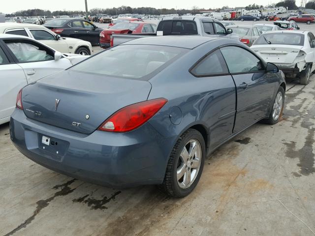 1G2ZH158064259792 - 2006 PONTIAC G6 GT BLUE photo 4