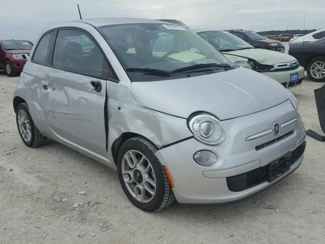 3C3CFFAR7ET205325 - 2014 FIAT 500 POP SILVER photo 1