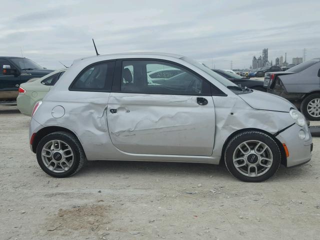 3C3CFFAR7ET205325 - 2014 FIAT 500 POP SILVER photo 9