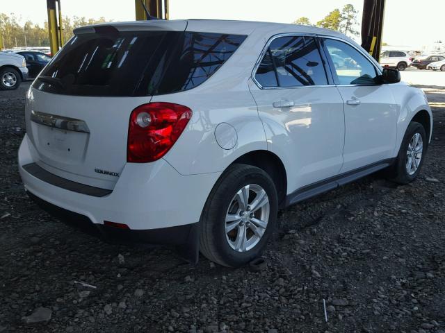 1GNALBEK1DZ111361 - 2013 CHEVROLET EQUINOX LS WHITE photo 4