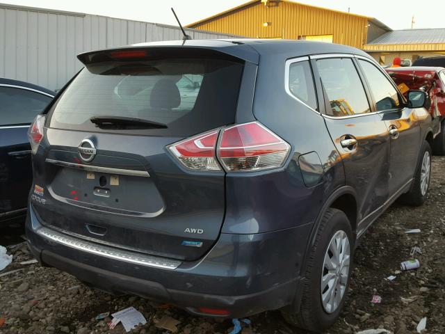 5N1AT2MV7EC857334 - 2014 NISSAN ROGUE S GRAY photo 4