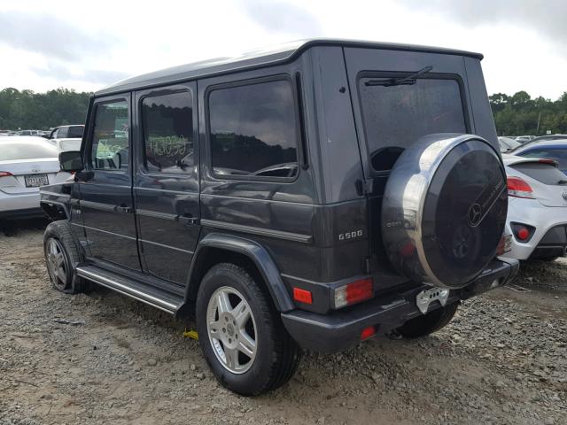 WDCYR49E14X145702 - 2004 MERCEDES-BENZ G 500 BLACK photo 3