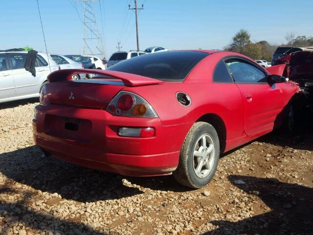 4A3AC34G33E004116 - 2003 MITSUBISHI ECLIPSE RS RED photo 4