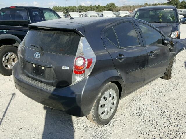 JTDKDTB38D1532490 - 2013 TOYOTA PRIUS C GRAY photo 4