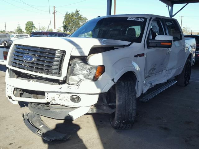 1FTFW1CT2CFC58994 - 2012 FORD F150 SUPER WHITE photo 2