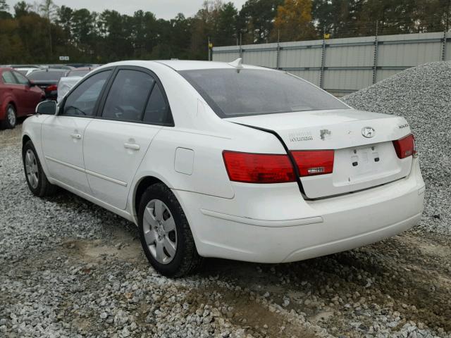 5NPET46C29H508279 - 2009 HYUNDAI SONATA WHITE photo 3