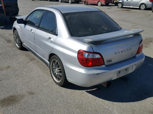 JF1GD29644G511591 - 2004 SUBARU IMPREZA WR SILVER photo 3