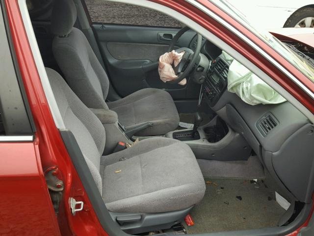 1HGEJ6672VL014516 - 1997 HONDA CIVIC LX RED photo 5